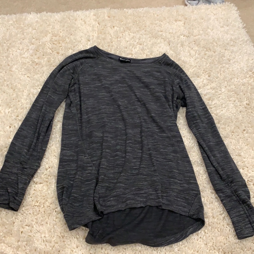 heavy weight gray champion longsleeve